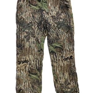 Realtree Gauze Lightweight Hunting Pants Large USA-Made Vtg Mens Camo Camouflage